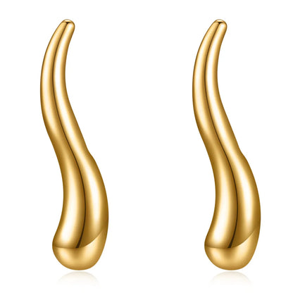 långa droppörhängen guld